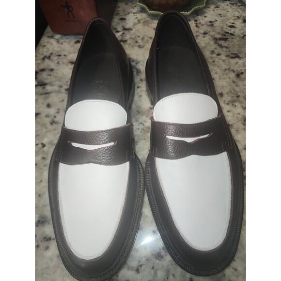 Massimo Church Men\'s Italian Leather Loafer Size 44/10.5 D USA New